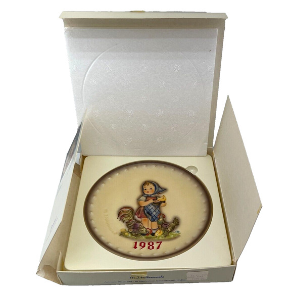 Vintage 1987 Goebel M.J. Hummel 17th Annual Plate Collectors Memorabilia Hum 283 - Picture 8 of 14